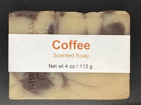 Coffee Scented Cold Process Soap with Shea Butter, 4 oz / 113 g bar