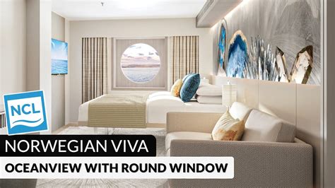 Norwegian Viva Oceanview Stateroom With Round Window Tour Review 4K