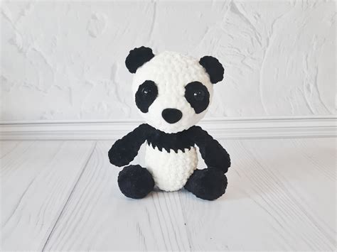 Stuffed Panda Bear Toys Crochet Panda Toy Inspire Uplift