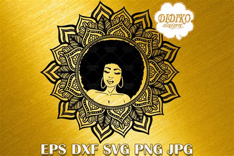 Black Woman Dripping Svg 3 Dark Chocolate Cut File Didiko Designs