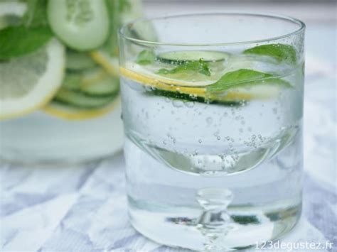 Recette Eau Détox Citron Concombre Et Menthe