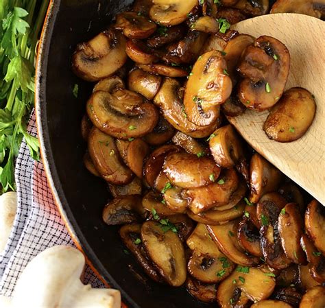 Garlic Butter Soy Glazed Mushrooms Recipe Cart