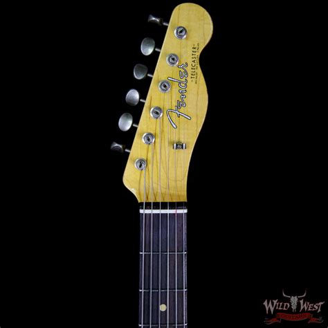 Fender Custom Shop 1963 Telecaster Relic Rosewood Fretboard Fiesta Red Wild West Guitars