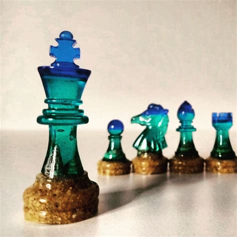 Resin Chess Chess Game Gift Ideas Epoxy Resin Crafts Resin Diy Diy