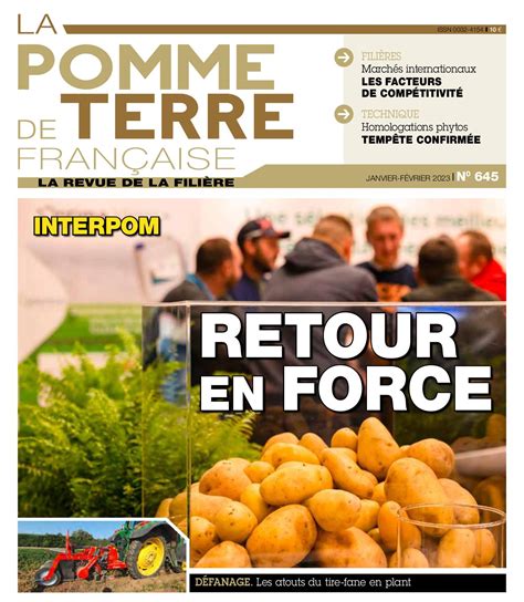 Calaméo La Pomme de terre française 645 Janvier février 2023