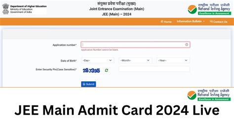 Jee Main Admit Card 2024 Session 1 Live Nta Jee Mains Exam Starts