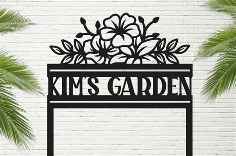 Custom Metal Garden Sign, Metal Garden Stake Sign, Personalized Metal Home Garden Sign, Metal ...