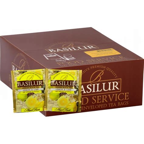 Herbata Czarna BASILUR LEMON LIME HoReCa 100x2g 12474959288 Allegro Pl