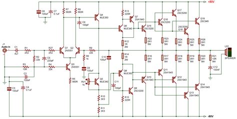 800w 80v Audio Amplifier