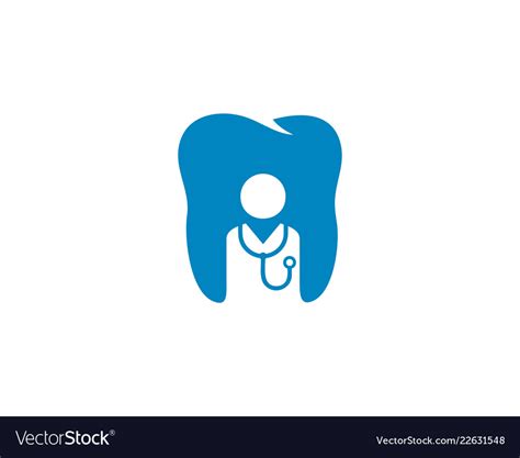 Doctor Dental Logo Icon Design Royalty Free Vector Image