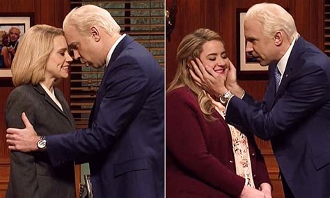 Snl Gently Tickles Bidens Creepy Uncle Joe Scandal With A Raucous Jason Sudeikis Daily Mail