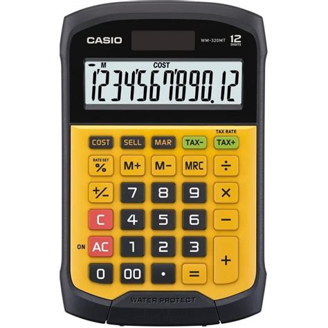 Stock Bureau CASIO Calculatrice de bureau WM 320 MT étanche solaire