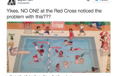 People Are Saying This American Red Cross Pool Safety Poster Is Racist