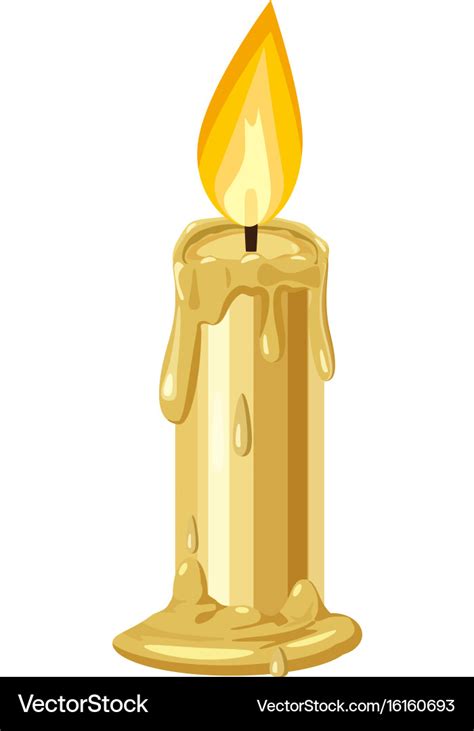 Cartoon Burning Candle Royalty Free Svg Cliparts Vectors Off