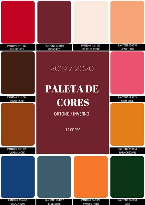 Cartela De Cores Outono Inverno 2023 Image To U