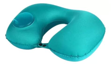 Almohada autoinflable para cuello y espalda para viajes en coche avión