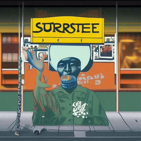 Surrealist Street Music Drug Love Hip Hop Album · Creative Fabrica