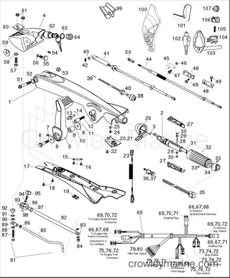 TILLER HANDLE KITS P N 5007125 5007126 5007075 5007076 5007557