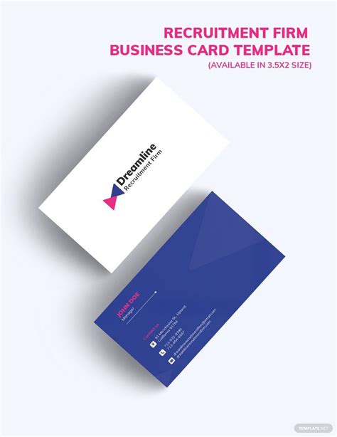 Editable Hr Business Card Templates In Word To Download