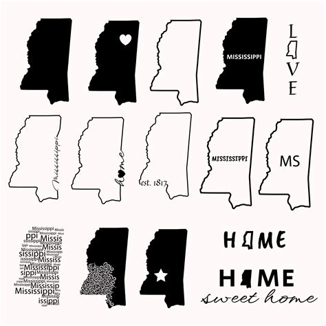 Mississippi State Svg Bundle Masterbundles
