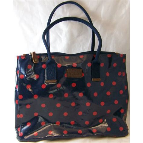 Fat Face Navy And Red Spotted Tote Bag Oxfam Gb Oxfams Online Shop