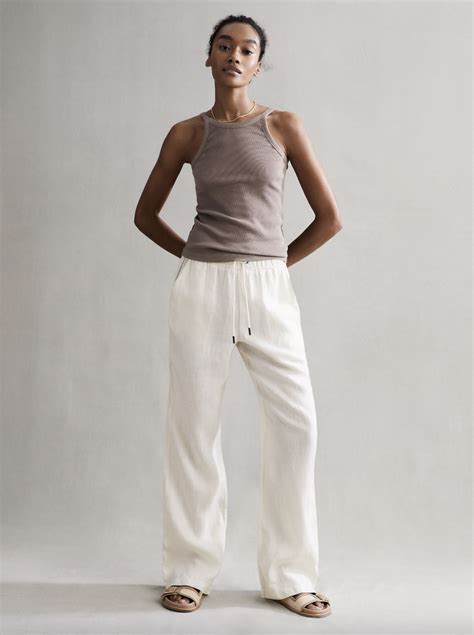 Update More Than 61 Womens Wide Leg Linen Trousers Best In Cdgdbentre