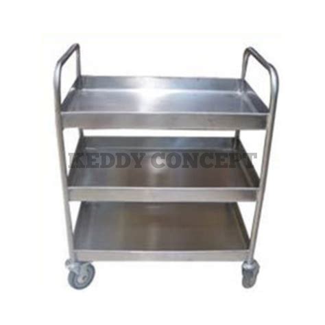 Keddy Concept Platform Stainless Steel Tray Rack Trolley For