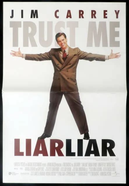 LIAR LIAR ORIGINAL Daybill Movie poster Jim Carrey Jennifer Tilly Cary ...