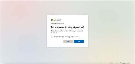 How To Hide The Stay Signed In Message On Microsoft 365 Hennge One