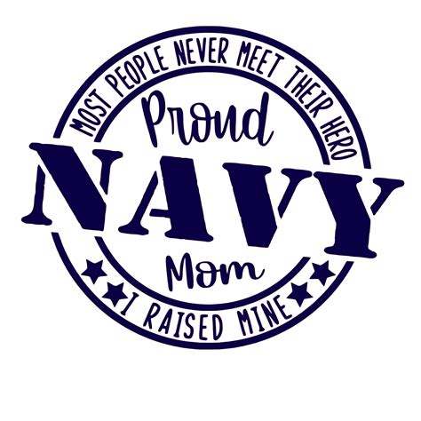 Navy Mom SVG And PNG Etsy