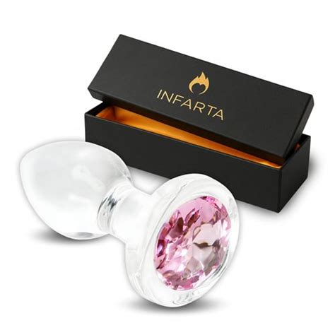 GLASS ANAL PLUG GEMMA ROSA SMALL Infarta Toys Juguetes Sex Shop Mayorista