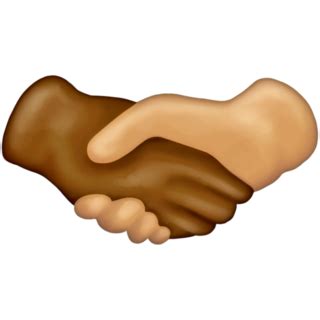 Handshake Medium Dark Skin Tone Medium Light Skin Tone Emoji On