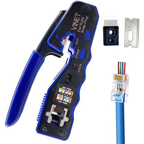 Buy VINET RJ45 Crimp Tool Ethernet Crimping Tool All In One Crimper