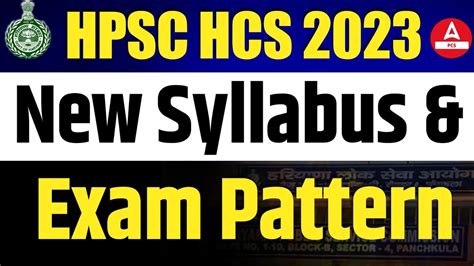 Hcs New Syllabus 2024 Hpsc Hcs Prelims Mains Exam Pattern Haryana