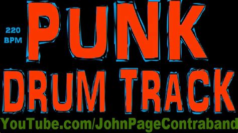 Punk Rock Drum Track 110 Bpm Youtube