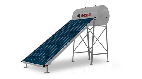 Sistema solar de Termossifão 200L Junkers Bosch telhado plano