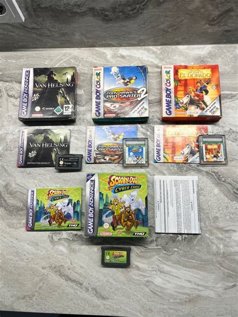 Nintendo Lot Of 4 Authentic Boxed Gameboy Advance And Gameboy Color