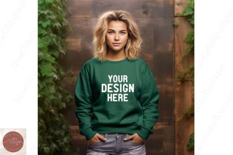 Gildan Fall Sweatshirt Mockup Graphic By Nowgiftsboutique