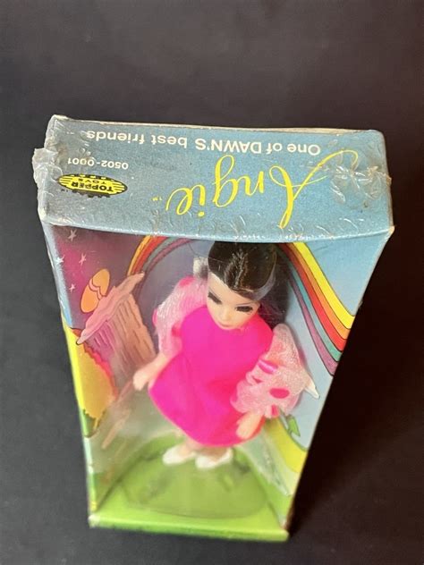 Vintage Dawn Angie Doll Hot Neon Pink Dress S Topper Brand New