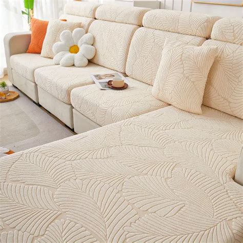 Jacquard Sofa Slipcover Non Slip Stretch Sofa Cover Couch Temu