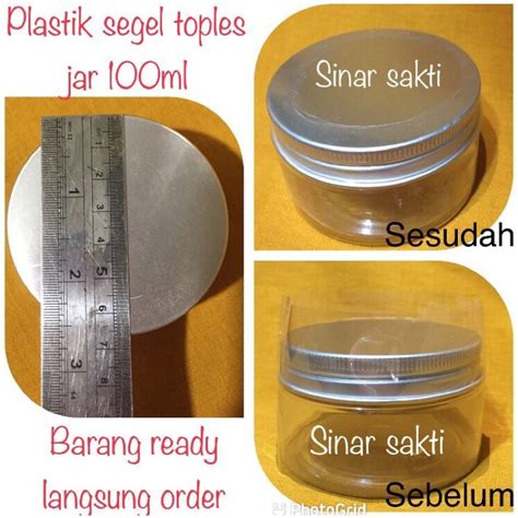 Jual PLASTIK SEGEL POT 100ML PLASTIK SEGEL TOPLES 100ML PLASTIK SEGEL