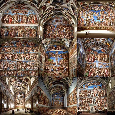 Rendering Of The Interior Of The Sistine Chapel With Stable