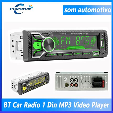 Ptopoyun Autoradio Num Rique Bluetooth Lecteur Mp R Cepteur Audio Fm