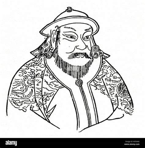 Kublai Khan 1215 1294 Of The Mongol Empire And Founder Of The Yuan