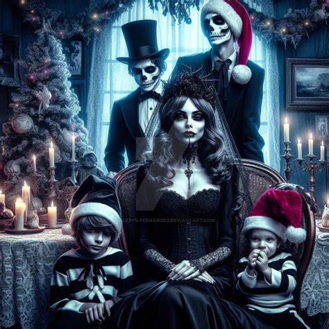 Christmas- Style addams family . 2 by alexys-fernandez on DeviantArt