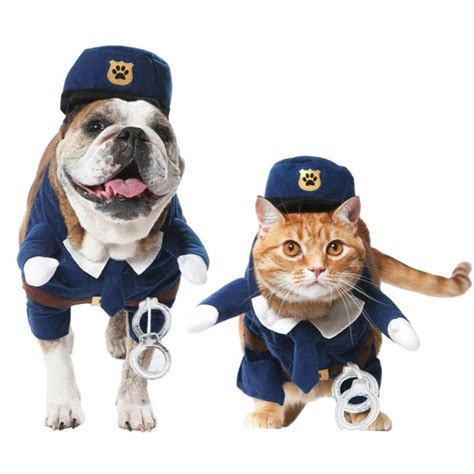 Vibrant Life Halloween Dog Costume And Cat Costume Police Officer