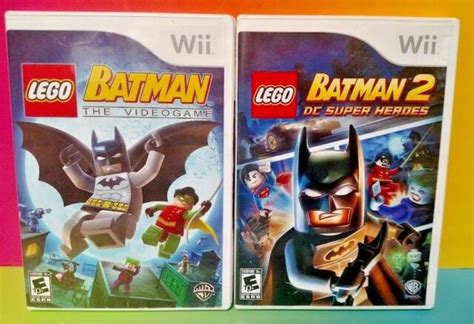 LEGO Batman 1 2 DC Super Heroes Nintendo Wii Wii U Game Lot