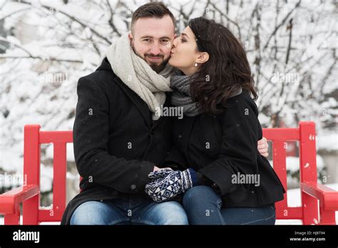 Woman Kissing Man On The Cheek Hi Res Stock Photography And Images Alamy