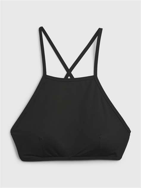 Recycled High Neck Bikini Top Gap