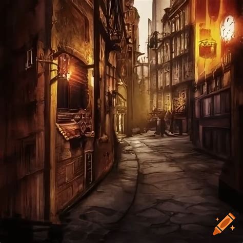 Steampunk Alleyway